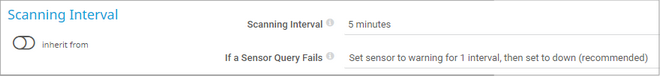 Scanning Interval Scanning Interval